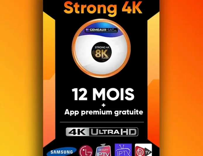 Strong 4K IPTV Abonnement 12Mois
